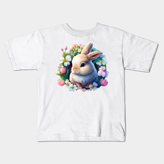 Easter Bunny Kids T-Shirt by abbeheimkatt